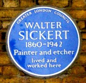 Walter Sickert, NW1 - Mornington Crescent