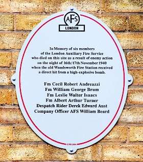 Wandsworth Fire Station Air Raid