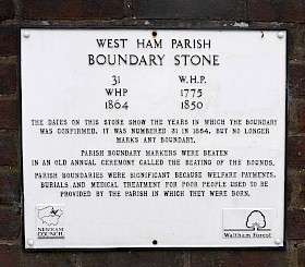 West Ham Boundary Stone
