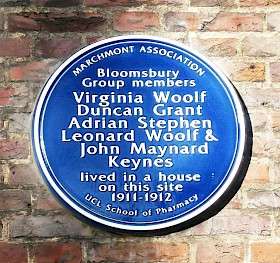 Virginia Woolf, WC1 - Brunswick Square