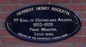 Herbert Henry Asquith - NW3