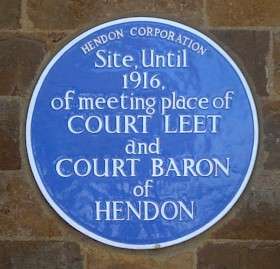Hendon Court Leet and Court Baron