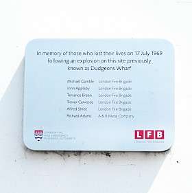 Dudgeon's Wharf Explosion