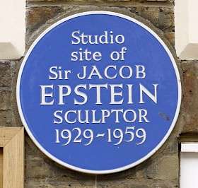 Sir Jacob Epstein, SW7 - Queen's Gate Mews