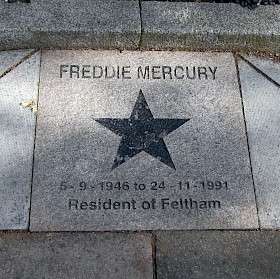 Freddie Mercury, Feltham - High Street